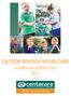 OUTSIDE SCHOOL HOURS CARE additional child forms child care services