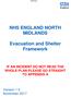 NHS ENGLAND NORTH MIDLANDS. Evacuation and Shelter Framework