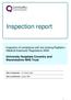 Inspection report. Inspection of compliance with the Ionising Radiation (Medical Exposure) Regulations 2000: