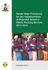 Gombe State Framework for the Implementation of Expanded Access to Family Planning Services December 2012