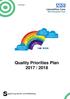 Quality Priorities Plan 2017 / 2018