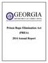 Prison Rape Elimination Act (PREA) 2014 Annual Report