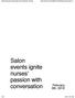 Salon events ignite nurses' passion with conversation Nursing... February 6th, of 6 5/18/17, 8:07 AM