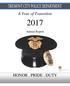 A Year of Transition HONOR. PRIDE. DUTY. Annual Report. 1 Tremont City Police Department 2017 Annual Report