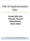 Title VI Implementation Plan