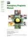 Emergency Programs Manual