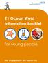 E1 Ocean Ward Information Booklet