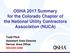 OSHA 2017 Summary for the Colorado Chapter of the National Utility Contractors Association (NUCA)