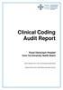 Clinical Coding Audit Report