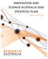 INNOVATION AND SCIENCE AUSTRALIA 2030 STRATEGIC PLAN