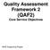 Quality Assessment Framework 2 (QAF2) Core Service Objectives