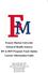 Francis Marion University School of Health Sciences RN to BSN Program Track Option Learner Information Guide
