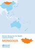 Human Resources for Health Country Profiles. Mongolia