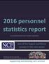 2016 personnel statistics report