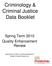 Criminology & Criminal Justice Data Booklet
