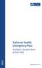 National Health Emergency Plan: Multiple Complex Burn Action Plan