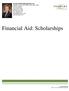 Financial Aid: Scholarships