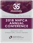 2018 NHPCA ANNUAL CONFERENCE