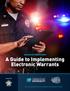 IMPROVING DUI SYSTEM EFFICIENCY: A Guide to Implementing Electronic Warrants
