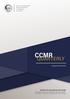 CCMR QUARTERLY. Spring/Summer 2017 CENTER FOR CIVIL-MILITARY RELATIONS
