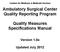Ambulatory Surgical Center Quality Reporting Program. Quality Measures Specifications Manual