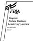 Virginia Future Business Leaders of America. New Adviser Guide