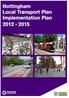 Nottingham Local Transport Plan: Implementation Plan