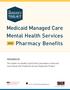 Medicaid Managed Care Mental Health Services