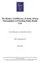 The Relative (in)efficiency of South African Municipalities in Providing Public Health Care