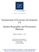 Fundamentals of Economic Development 3.0 Speaker Biographies and Presentation Materials