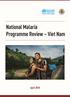 National Malaria Programme Review Viet Nam