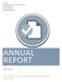 ANNUAL REPORT FY 17. July 1, 2016 June 30, 2017 report for Performance and Quality Improvement