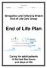 Patient details. Forename...Surname...D.O.B... Shropshire and Telford & Wrekin End of Life Care Group. End of Life Plan