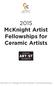 2015 McKnight Artist Fellowships for Ceramic Artists
