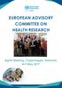 EUROPEAN ADVISORY COMMITTEE ON HEALTH RESEARCH