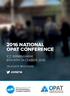 2016 NATIONAL OPAT CONFERENCE