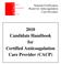 National Certification Board for Anticoagulation Care Providers Candidate Handbook for Certified Anticoagulation Care Provider (CACP)
