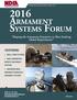 2016 Armament Systems Forum