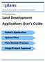 Land Development Applica ons User s Guide