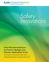 Safety Innovations FOUNDATIONHTSI. Nine Recommendations To Prevent Multiple Line Infusion Medication Errors