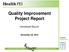 Quality Improvement Project Report