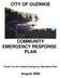 CITY OF OUZINKIE COMMUNITY EMERGENCY RESPONSE PLAN. Annex E to the Kodiak Emergency Operations Plan
