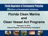 Florida Clean Marina and Clean Vessel Act Programs