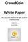 CrowdCoin. White Paper