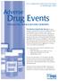 Drug Events. Adverse R EDUCING MEDICATION ERRORS. Survey Adapted from Information Developed by HealthInsight, 2000.