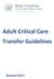 Adult Critical Care Transfer Guidelines