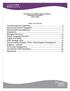 Central East Local Health Integration Network CEO Report to the Board June 27, 2012 Table of Contents
