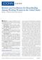 Barriers and Facilitators for Breastfeeding Among Working Women in the United States Marina L. Johnston and Noreen Esposito