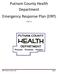 Putnam County Health Department Emergency Response Plan (ERP)