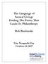 The Language of Annual Giving: Finding The Poetry That Leads To Philanthropy. Bob Burdenski